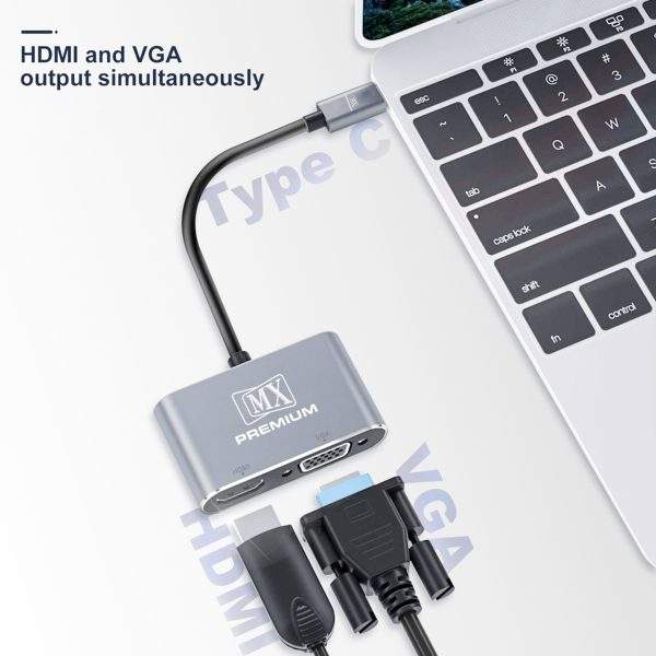 MX Premium Type-C to HDMI/VGA (MXP-5105-HV)