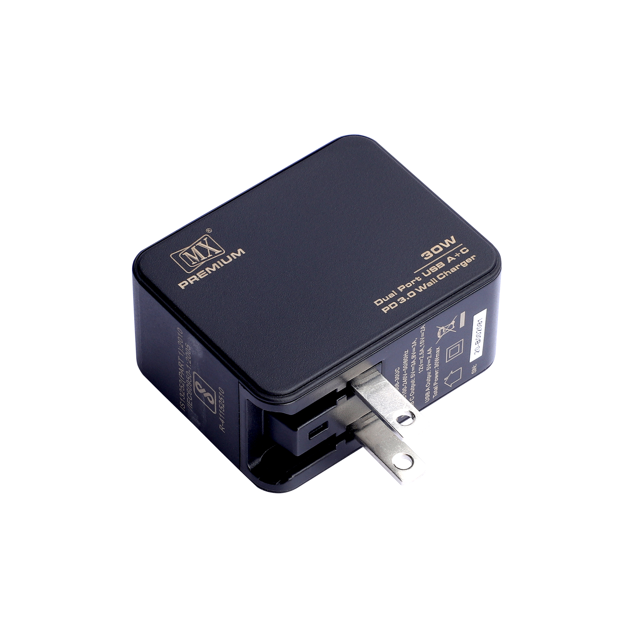 PACK CHARGEUR SECTEUR RAPIDE USB-C 30W PD + CABLE USB-C VERS TYPE