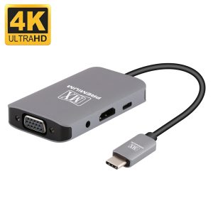 MX Premium Type-C to HDMI/VGA/ Audio/Type-C Charging Adapter (MXP-5106-HVAC)