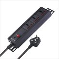 MX 3-Outlet Power Distribution Unit with Universal 5 Amp Sockets and a 5-Meter Power Cord.
