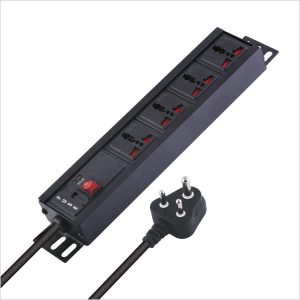 MX 4-Outlet Power Distribution Unit with Universal 5 Amp Sockets and a 1.5-Meter Power Cord.