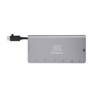 MX Premium Type-C to USB 3.0 X 3 / HDMI / RJ45 /Micro SD/SD /Type-C (MXP-5117-HU3CESMS)