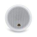 MX 6.5 Inch Weather Proof 2-Way In-Ceiling / In-Wall Stereo Ceiling Speakers 3726 Home Audio Speaker (White, Mono Channel)
