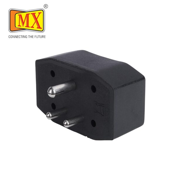 MX 3 Pin Universal Multi Plug Socket Connector (5A-240V) Travel Adaptor | Extension Cord | Universal Socket | Power Strip