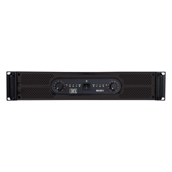 MX Premium 2 Channel Power Amplifier 1100 Watts @ 2 Ohms Per Channel - Ideal for Live Show / DJ Events / Stage Show / Club Etc.