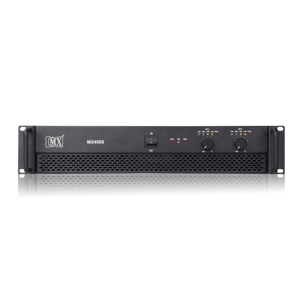 MX Premium 2 Channel Power Amplifier 1550 Watts @ 2 Ohms Per Channel - Ideal for Live Show / DJ Events / Stage Show / Club Etc.