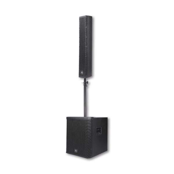 MX 15" ferrite woofer driver : active wooden sub-woofer : column speaker