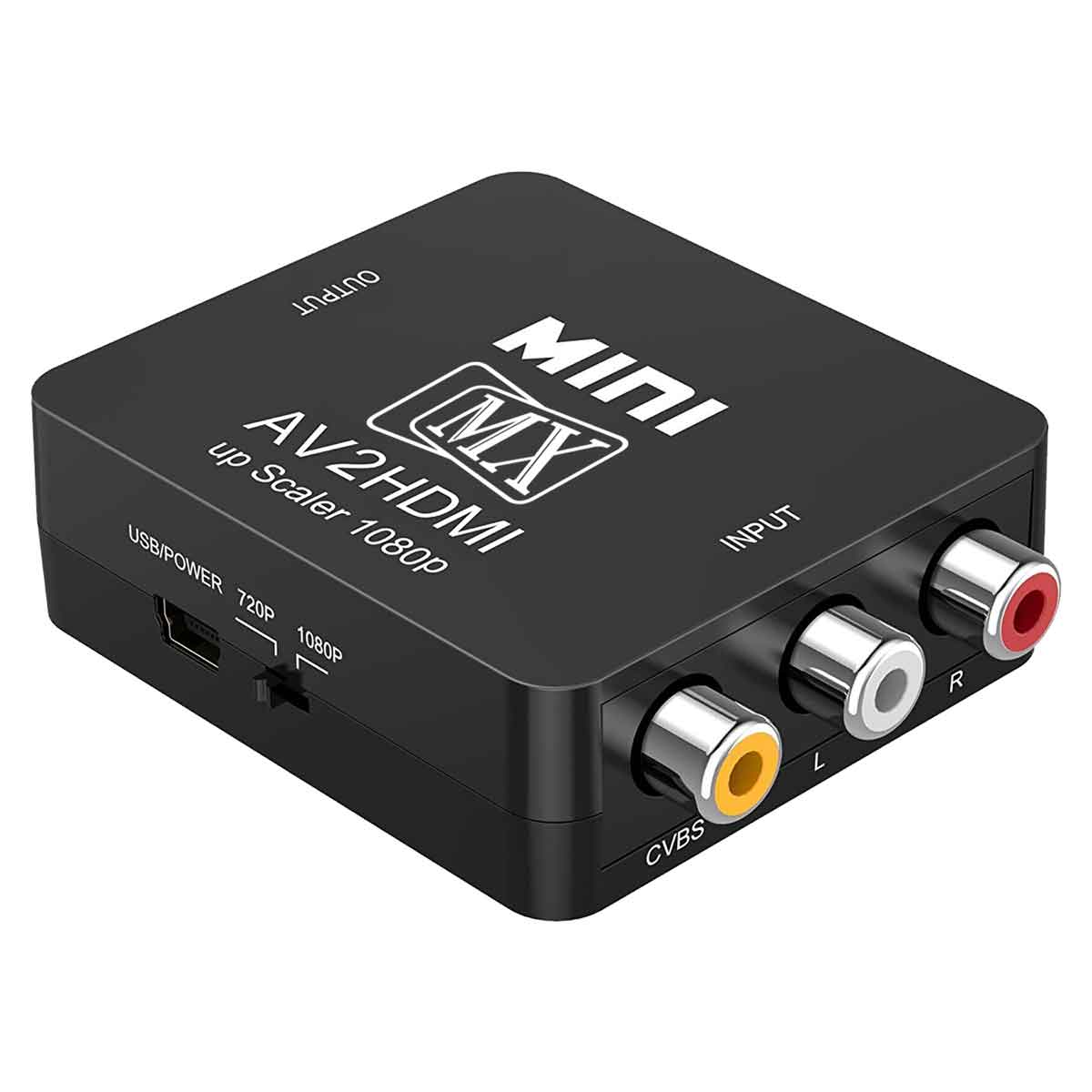 MX Composite AV RCA to HDMI Video Converter Adapter Full HD 720/1080p UP  Scaler AV2HDMI for HDTV Standard TV Converter (MX-3747) - MX MDR  TECHNOLOGIES LIMITED