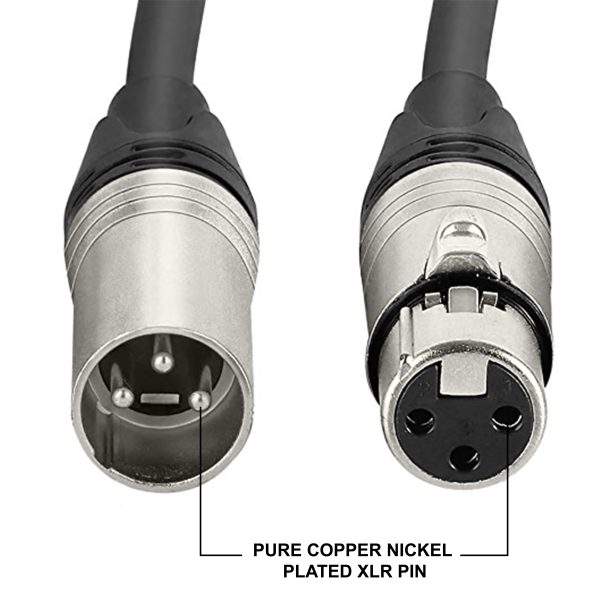 MX XLR 3-Pin Male to 3-Pin Female XLR Cable