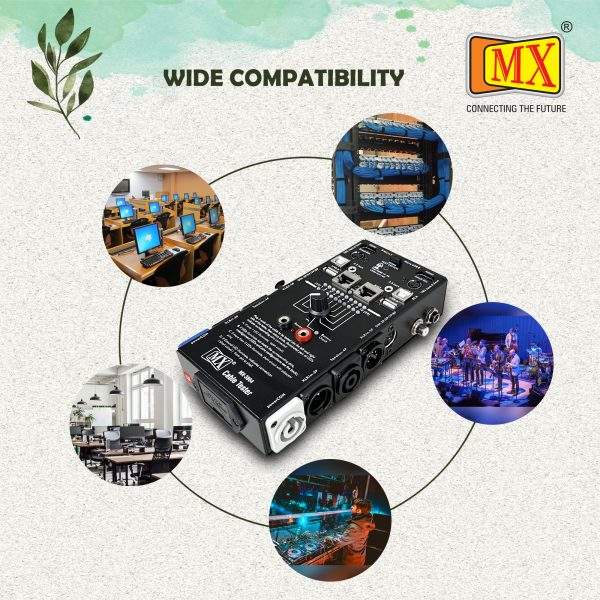 MX 15 Plug Audio Cable Tester Line Finder Black 15-in-1 Cables Checker 10-Way Switch Wire Tracker with LED Indicators, Rectangular