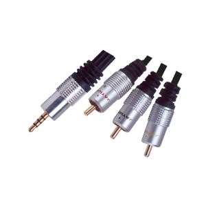 MX 4 Pole Ep Stereo Plug To 3 RCA Plug Cord (gold Plated) For Aiwa - 1.5 Mtr