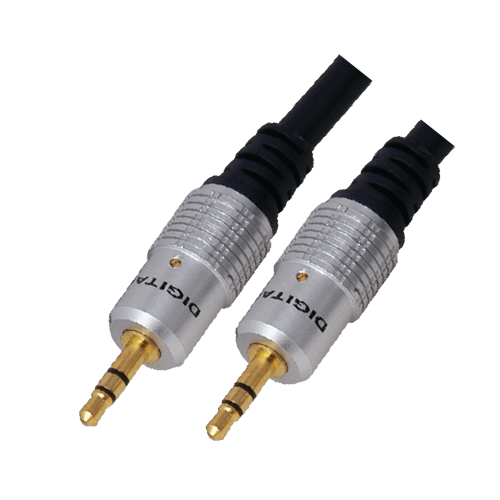 MX EP STEREO PLUG 3.5 mm TO MX EP STEREO 3.5 mm CORD GOLD PLATED Aux Cable  - 1.5 MEters