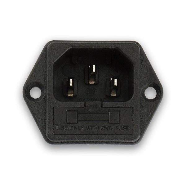MX AC Female Socket For Computer Supply With Fuse