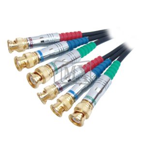 MX 3 BNC Male Plug To 3 BNC Male Plug Cord Low Noise Digital Cable - 5 MTR