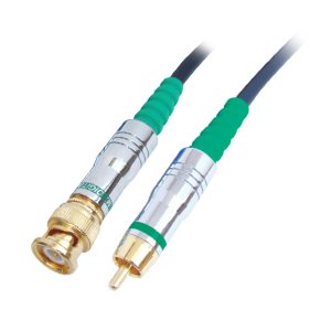 MX BNC Male Plug To RCA Male Plug Cord Low Noise Digital Cable - 3 MTR