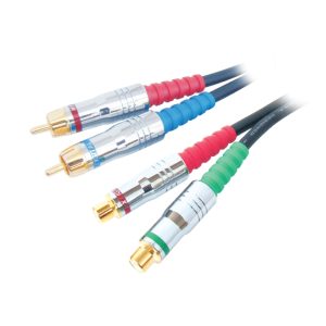 MX 2 RCA Plug to 2 RCA Socket Cord - Low Noise Digital Cable, 5 Meters