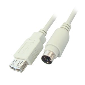 MX USB A Female to MX 6-Pin Mini DIN Male Cord - 1.5 Meters