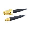 MX MMCX Type Male to SMA Type Female R/P Cord, 1.5 Meters (174U) - Gold Plated