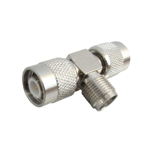 MX T Connector For 2 TNC Male To TNC Female Connector With Teflon