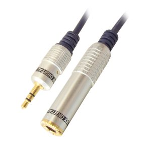 MX EP Stereo Male 3.5mm To 6.35mm P-38 Stereo Female Cord (digital Link) Gold Plated