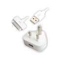 MX USB Power adaptor charger- 3-pin Indian standard with USB lightning cable