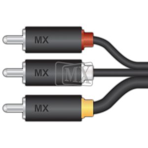 MX 3 RCA Plugs to 3 RCA Plugs Composite Cord - 3 meters