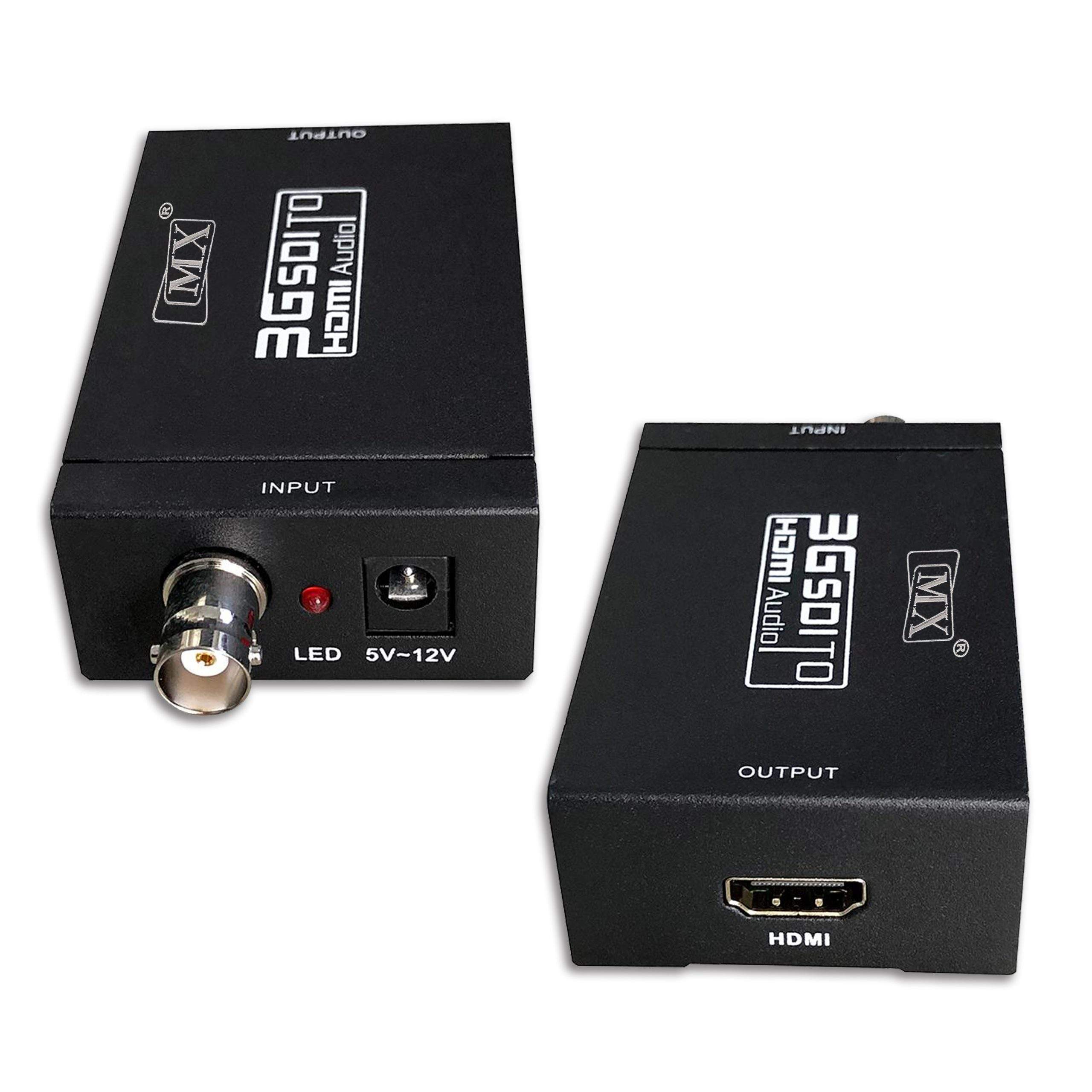 MX SDI to HDMI Converter Audio Video SDI Converter Adapter 3G-SDI, SD-SDI for SDI Camera, CCTV System, SDI Monitor, Other SDI Device Media Streaming Device (MX-3750A) – MX MDR TECHNOLOGIES