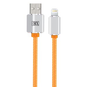 MX USB A MALE TO 8 PIN LIGHTNING DATA SYNC 2 amperes CHARGING CORD 1 MTR - MX 3756