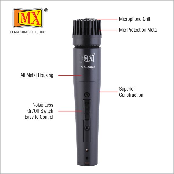MX Dynamic Wired Microphone for Instruments Purposed - Acoustics Cartridge