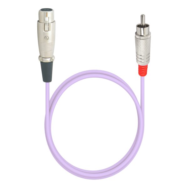 MX 3 pin XLR Female to Single RCA male cord : Fully metal connector : AES Digital cable