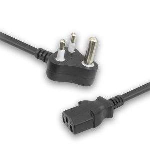 MX 3 Pin Power Cord (15 Amps) 40/38" SWG. 1.8 Meters