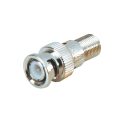 MX BNC Plug To MX 'F' Socket Connector (PIN GOLD PLATED)