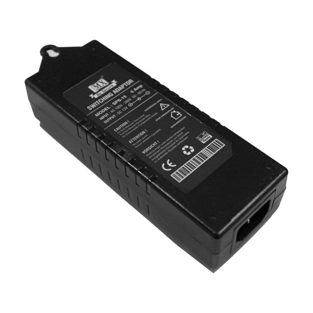 MX CCTV Camera Power Supply 220 Volts Ac to 12 Volts Dc 5 Amperes ...