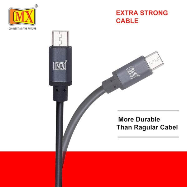 MX Micro USB Male to USB/Micro USB Male(2 in 1) 2.4 Amps Fast Charging / 480 Mbps Data Transfer/Charging Cable for Smartphones, Tablets, Laptops & Other Micro USB Devices