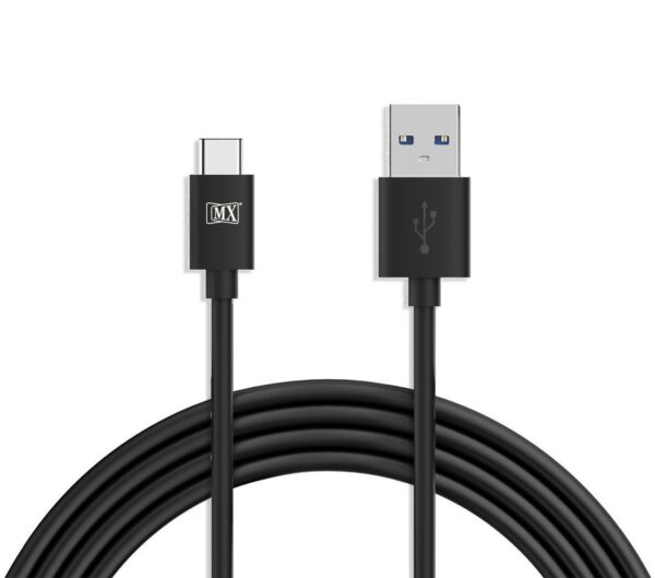MX USB A MALE 2.0 TO USB-C TYPE C Cable for Data Transfer and Charging - 1 Meter