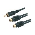 MX RCA Plug To MX 2 RCA Socket Cord High Resolution OFC Cable 0.3 MTR