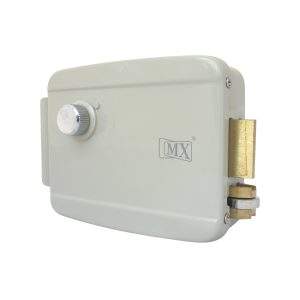 MX Stainless Steel Electronic Door Lock with Biometric Support (White, Standard Size)