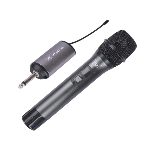 MX UHF WIRELESS MICROPHONE SYSTEM WITH 1 HANDHELD MIC WITH VARIABLE FREQUENCY