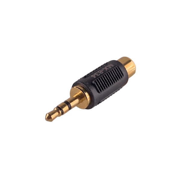 MX EP Stereo Male Plug 3.5 mm TO RCA Female Socket Connector (GOLD PLATED)