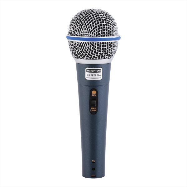 MX Super-Cardioid Dynamic Vocal Karaoke Microphone with Wired XLR (F) to TS (M) 3-Meter Cable for Vocalists, Singers, Home Recording, Studio, Live Sound, etc.