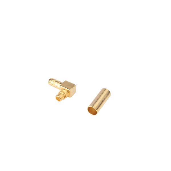 MMCX Male Connector Rt. Angle Crimp Type (for RG-174/U) (G.P.)