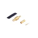 SMB Female Crimping Type Connector Gold Plated For Plated For RG-174U