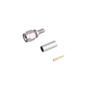 SMA Male Connector Crimping Type With Teflon For RG-174U With Boot