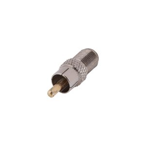 MX RCA plug to MX 'F' socket connector (PIN GOLD PLATED)