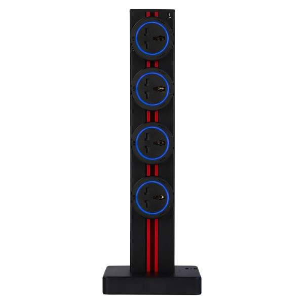MX 1 Way Tower Power Track with 2 USB Charging Port (5V/2400 mA)