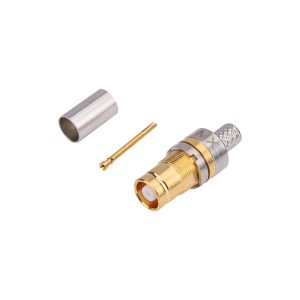 MX 1.6/5.6 Female Connector Crimping Type With Teflon (gold Plated) For RG/58U,59U Cable