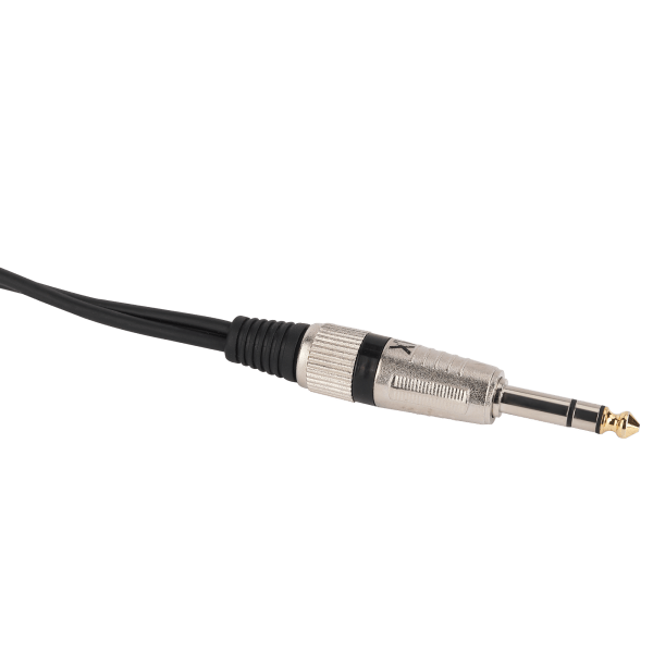 MX Amplifier 6.35 mm P-38 Stereo Male to Two 6.35 mm P-38 Mono male cable (Black, MX-3927 1.5M)