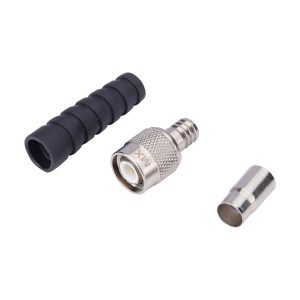 TNC Male Plug (Crimp Type) Pin Fitted Connector With Teflon For RG-58U Cable