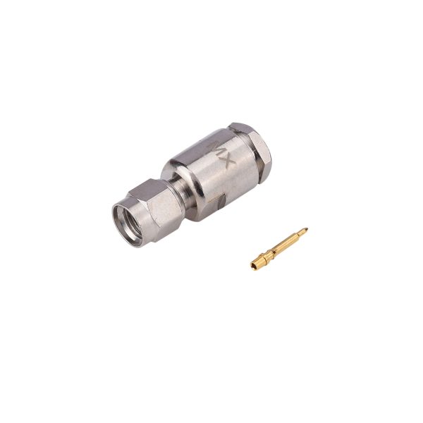 SMA Male Connector Self Crimping Type With Teflon For RG- 174/U Cable (Reverse Polarity)