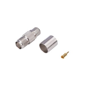 TNC Female Connector Crimping Type With Teflon For RG-213/U Cable (reverse Polarity)